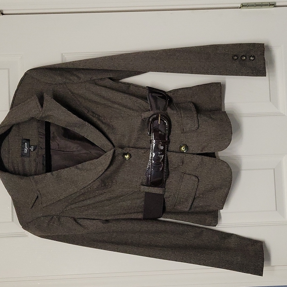 IZ Byer blazer,  brown gray,  MED,